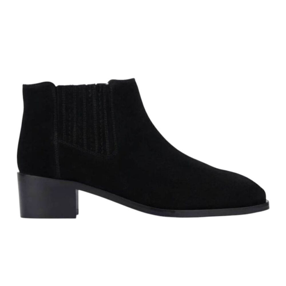 AQUATALIA Rosalin Black Suede Ankle Boot Size 7
